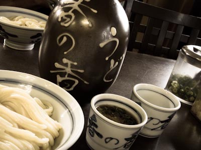 Udon shop in Ehime Prefecture